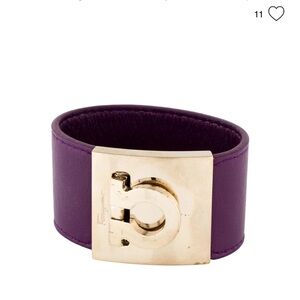 RARE Salvatore Ferragamo Patent Leather Bracelet - EUC